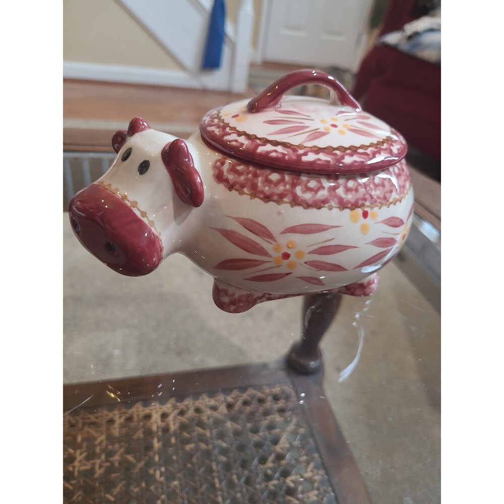 Temptations Dinnerware Old World Cow Mini Covered Casserole 16 Oz